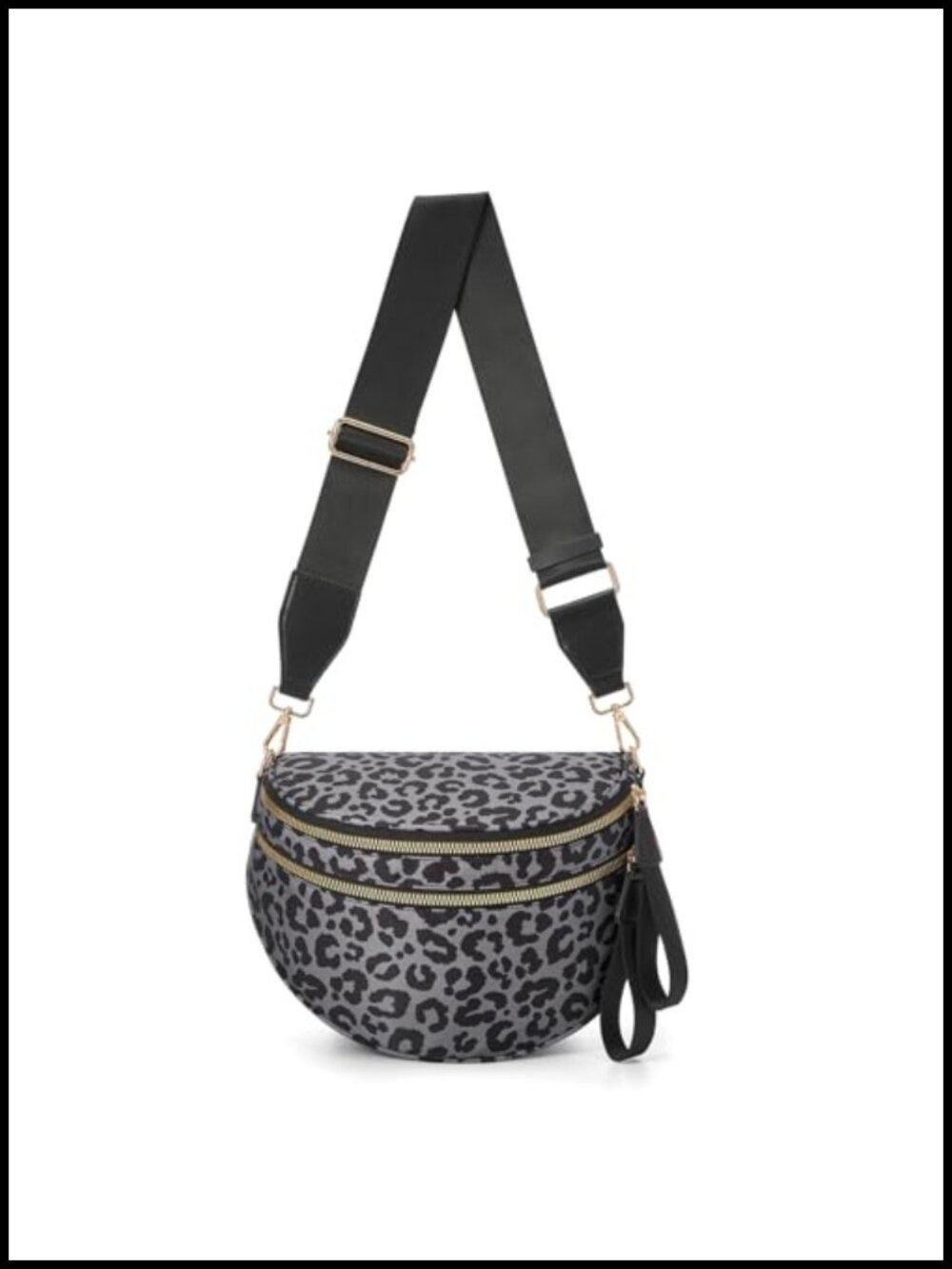 Leopard Print Crossbody Bag Bum Bag Nylon Water Resistant